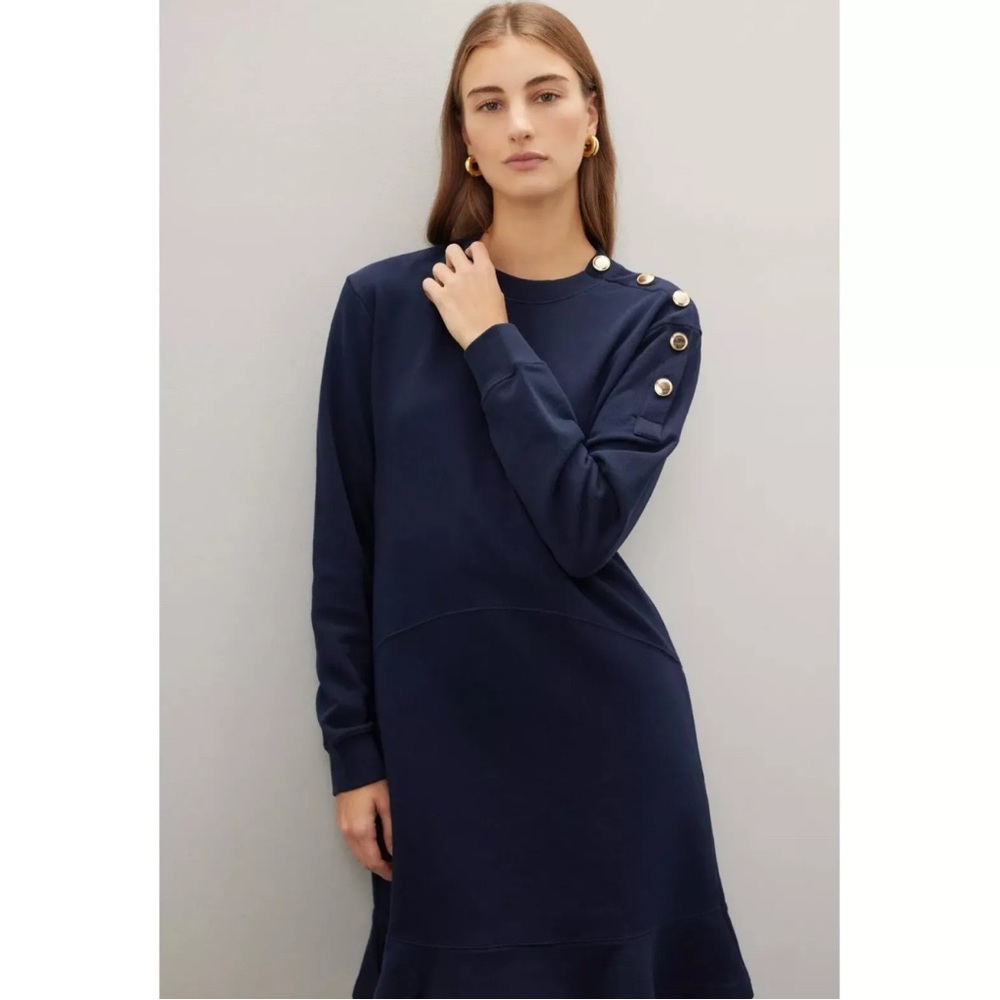 Derek Lam 10 Crosby Camden Sweatshirt Dress - Picture 4 of 6